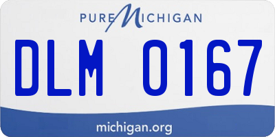 MI license plate DLM0167