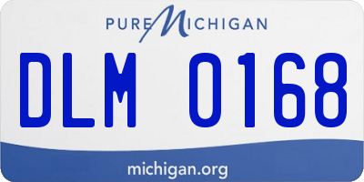 MI license plate DLM0168