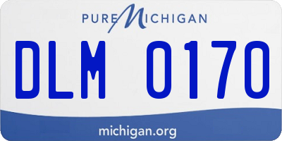 MI license plate DLM0170