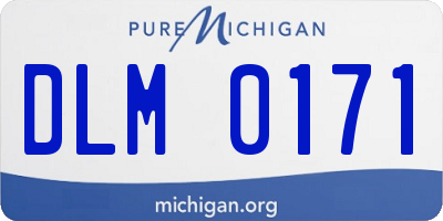 MI license plate DLM0171