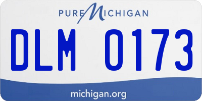 MI license plate DLM0173