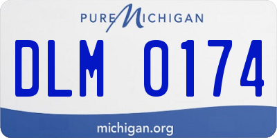 MI license plate DLM0174