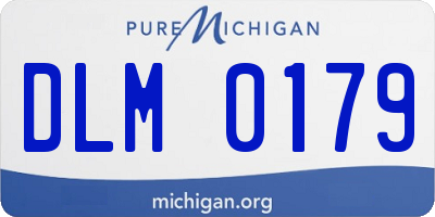 MI license plate DLM0179