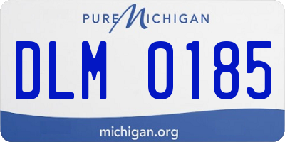 MI license plate DLM0185