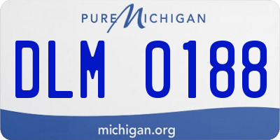 MI license plate DLM0188