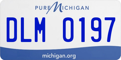 MI license plate DLM0197