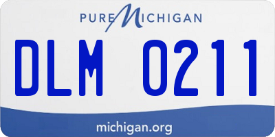 MI license plate DLM0211
