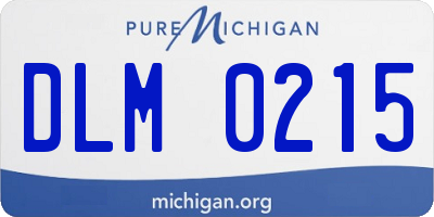 MI license plate DLM0215