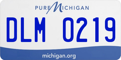 MI license plate DLM0219