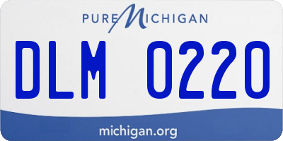 MI license plate DLM0220