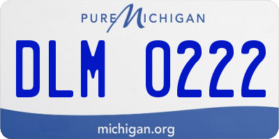 MI license plate DLM0222