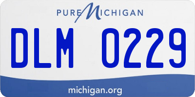 MI license plate DLM0229