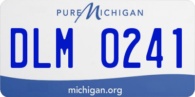 MI license plate DLM0241