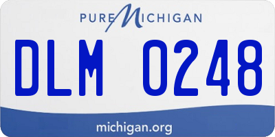 MI license plate DLM0248