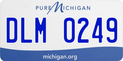 MI license plate DLM0249
