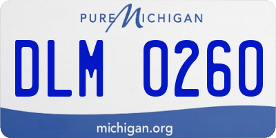 MI license plate DLM0260