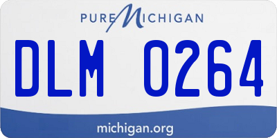 MI license plate DLM0264