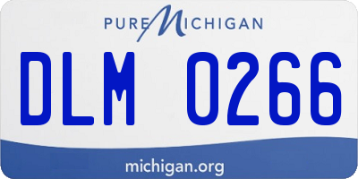 MI license plate DLM0266