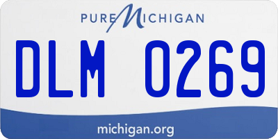 MI license plate DLM0269