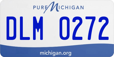 MI license plate DLM0272