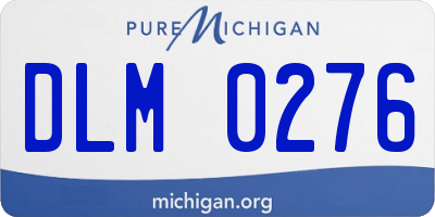 MI license plate DLM0276