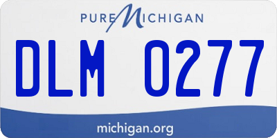 MI license plate DLM0277