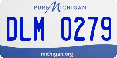 MI license plate DLM0279