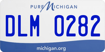 MI license plate DLM0282