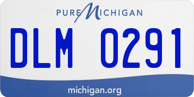 MI license plate DLM0291
