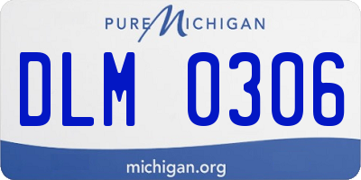 MI license plate DLM0306