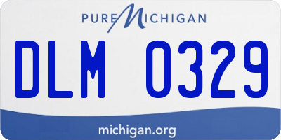 MI license plate DLM0329