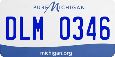 MI license plate DLM0346