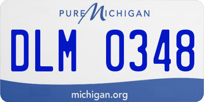 MI license plate DLM0348
