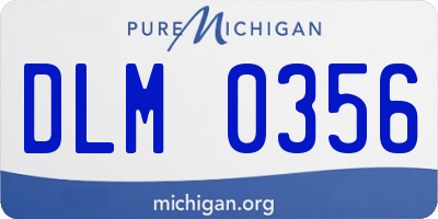 MI license plate DLM0356