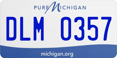 MI license plate DLM0357