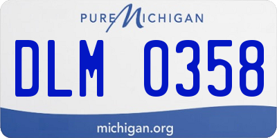 MI license plate DLM0358