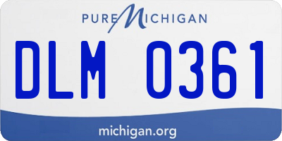 MI license plate DLM0361