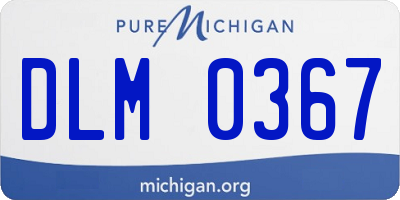 MI license plate DLM0367