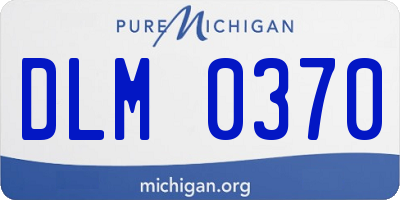 MI license plate DLM0370