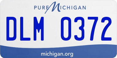 MI license plate DLM0372