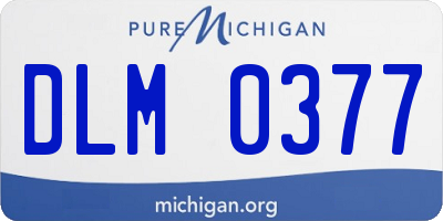 MI license plate DLM0377