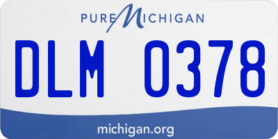 MI license plate DLM0378