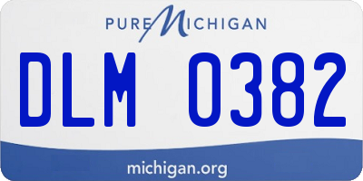 MI license plate DLM0382