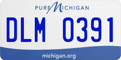 MI license plate DLM0391