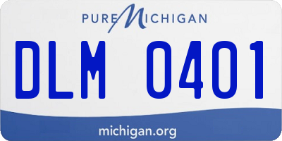 MI license plate DLM0401