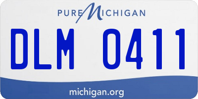 MI license plate DLM0411