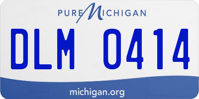 MI license plate DLM0414