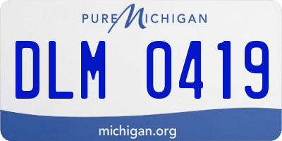MI license plate DLM0419