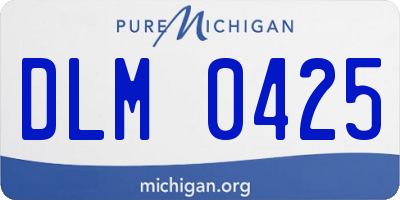 MI license plate DLM0425
