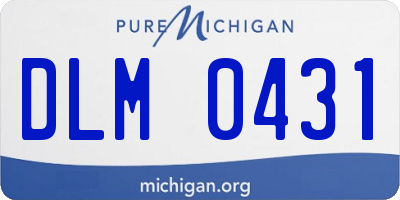 MI license plate DLM0431